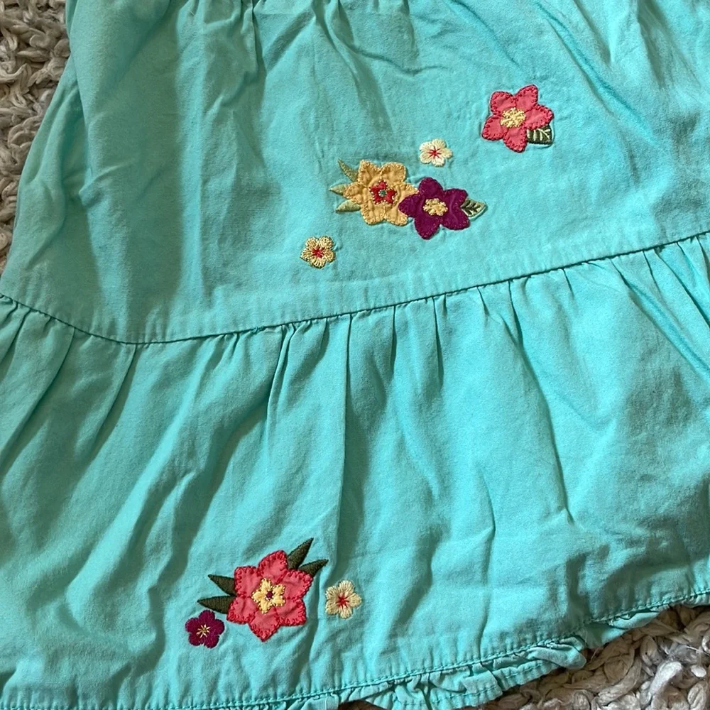 2009 Gymboree “Jungle Gem” Tropical Flower Tiered Ruffle Dress, Size 4T
